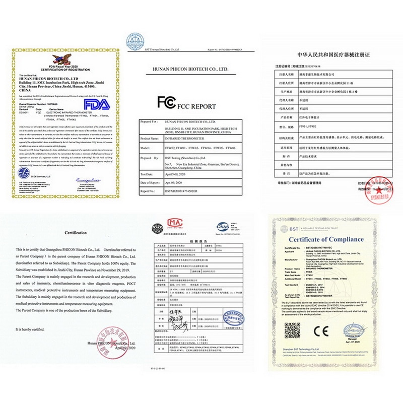 Forehead Thermometer Non Contact Infrared Thermometer Body Temperature Digital Measure Tool for Baby Adult