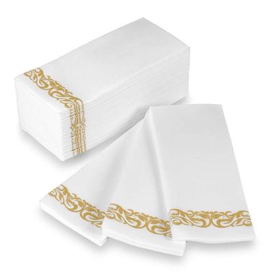 60 stuks/partij bronzing gouden stippen plastic wegwerp servies voor bruiloften, feestjes, plastic bordjes, bekers, gala-feestdecoraties: 25 stuks servetten