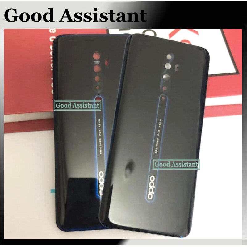 6.5 polegada para oppo reno2/reno 2/reno 2z reno2 z f 2f voltar bateria capa porta habitação caso traseira lente de vidro peças substituição