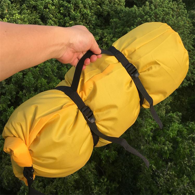 Multifunctional Tent Sleeping Bag Compression Bag Fabric Waterproof Storage Bag Shrink Bags Outdoor Camping Travel Kits: yellow