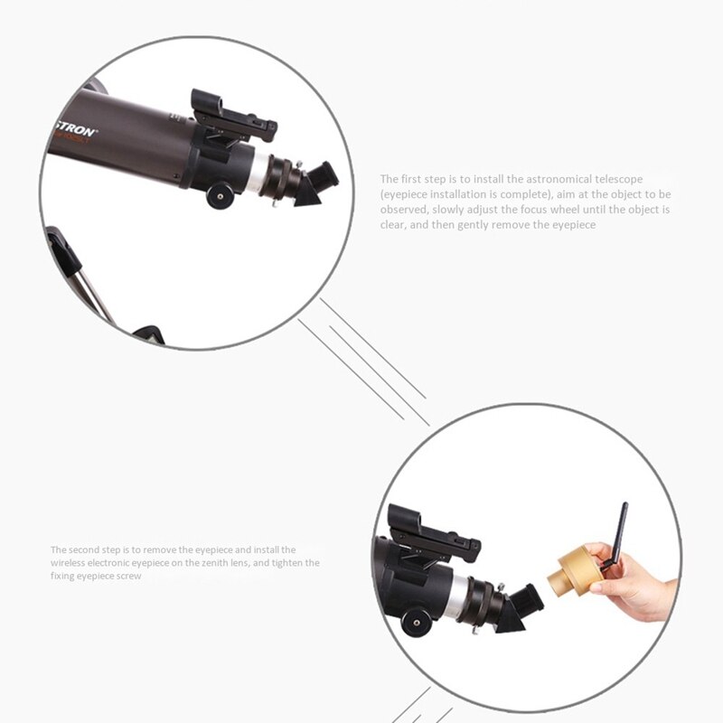 Angeleyes 1.25 Webcam 2.0MP Wifi Elektronische Oculair Cmos Usb Digitale Astronomie Monoculaire Telescoop Camera Oculaire Lens