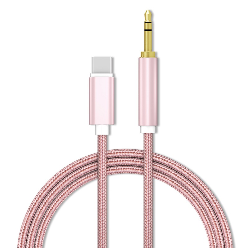 USB Tpye C naar 3.5mm AUX Kabel Type-C/Voor Iphone male naar 3.5mm Jack mannelijke Auto AUX Audio Adapter voor Bliksem AUX Kabel 1M