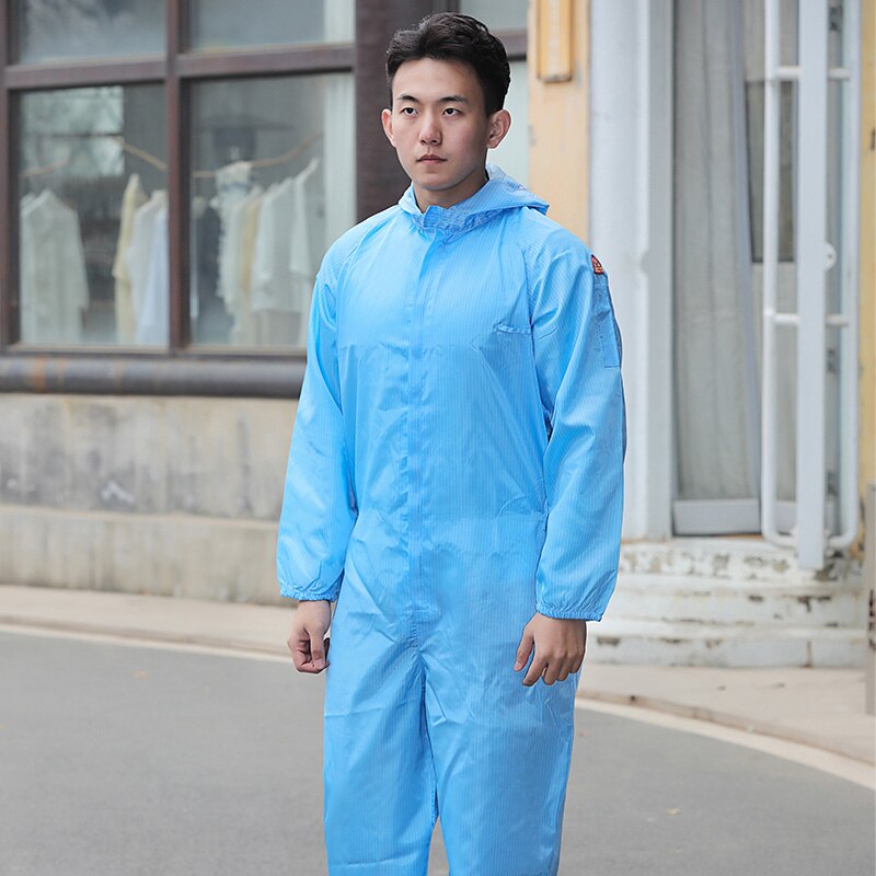 Tuta protettiva riutilizzabile uniforme generale tuta antipolvere con cappuccio antistatica abbigliamento di sicurezza tute da laboratorio tute da lavoro