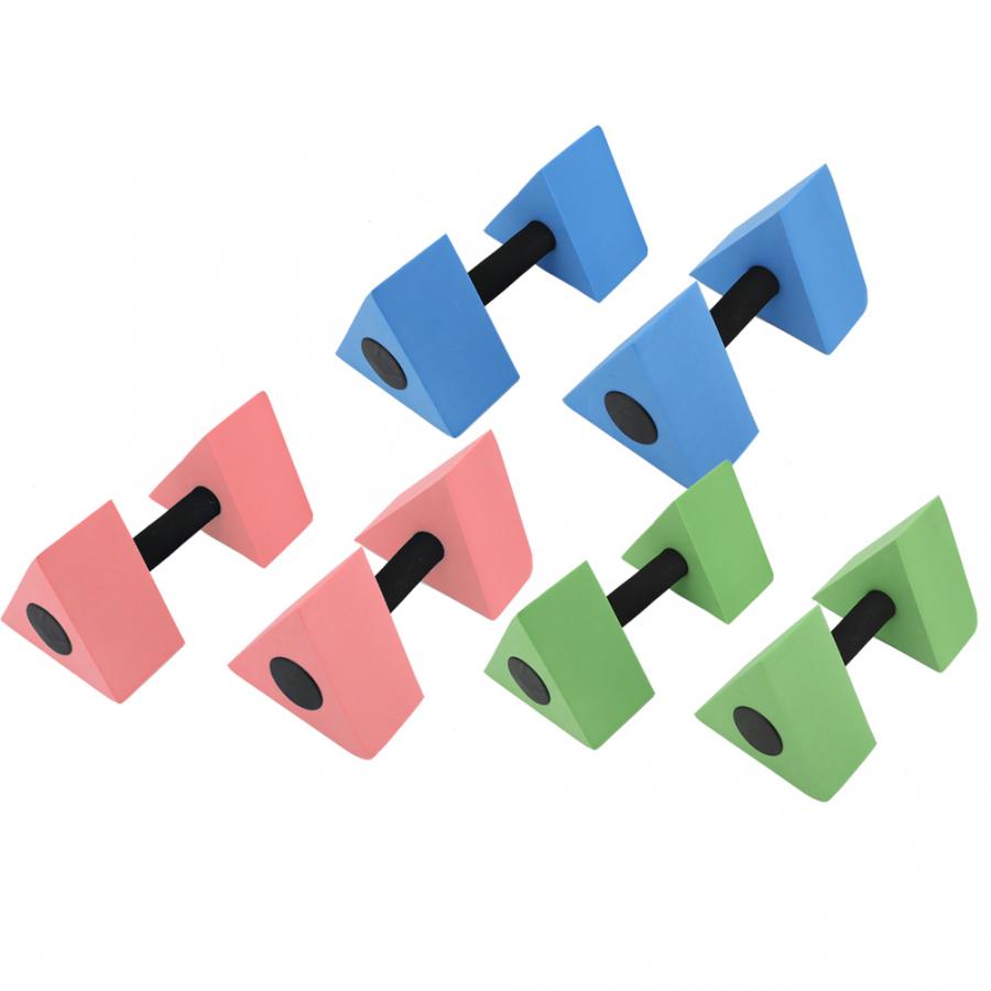 2pcs EVA Water Foam Floating Dumbbell Swimming Pool Weight Aerobics Automatic Float Water Barbell Child Swim Fitness Dumbbell