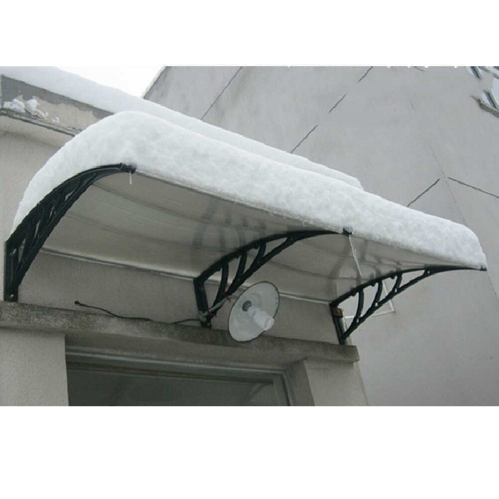 Black Balcony Outdoor Balcony Awning Support Bracket Door Window Eaves Awning Holder - 3mm Bracket Slot Width A50