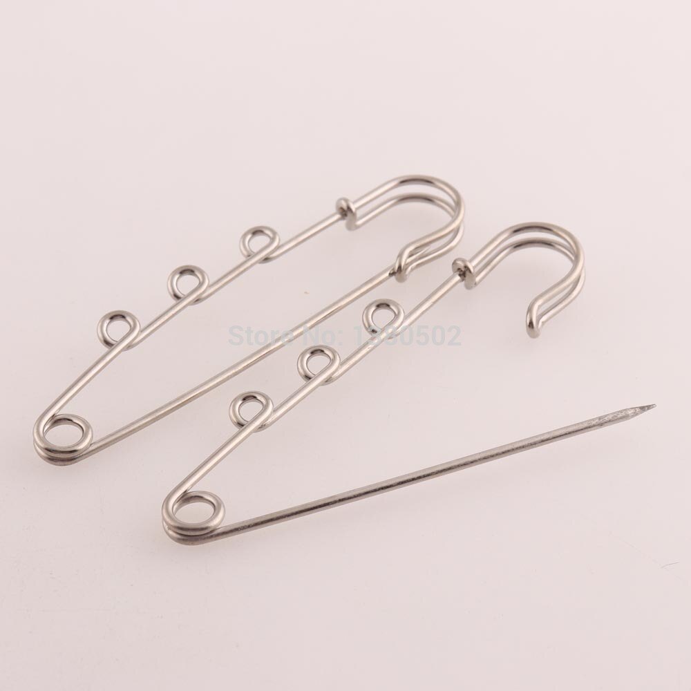 20pcs/lot 63/78mm metal safety pins loop earring pins Brooch Pins shawl pins garment decoration for women