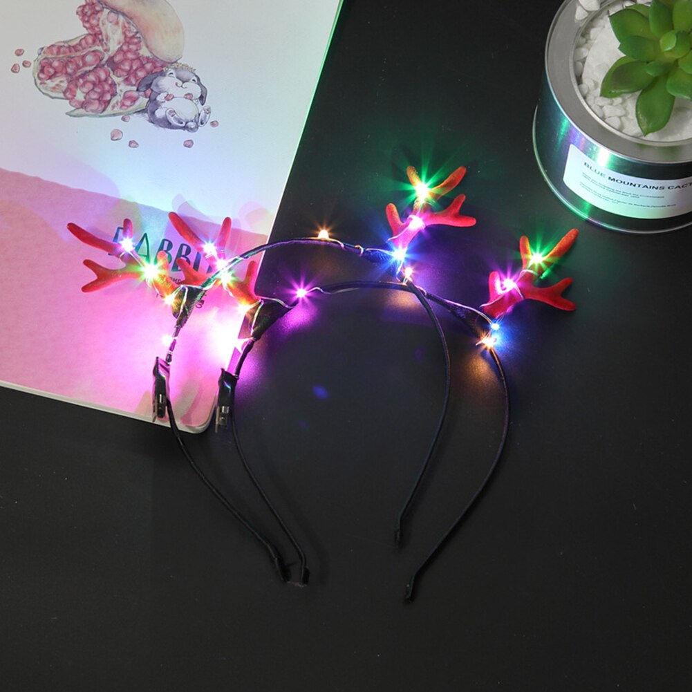 , nuevos colores, aleatorio, cabello con LED intermitente, aro, luces brillantes, accesorios de sombrero de ,