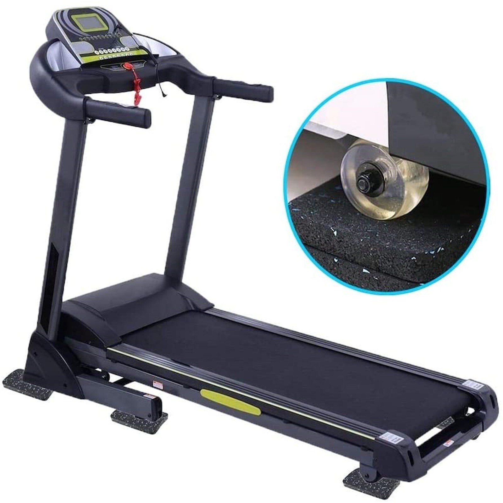 Treadmill Mat Exercise Equipment Mat High-density Rubber (12x8x1cm）