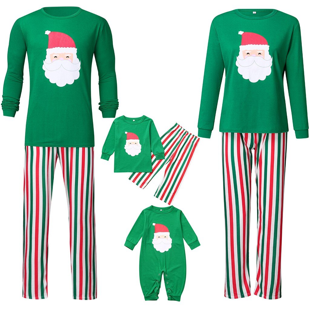 Weihnachten familie schauen neue jahr Mann Papa Gedruckt oben Bluse + Gestreiften Mutter und mich kleidung Hosen Weihnachten Familie Kleidung Pyjama # ES: 24M