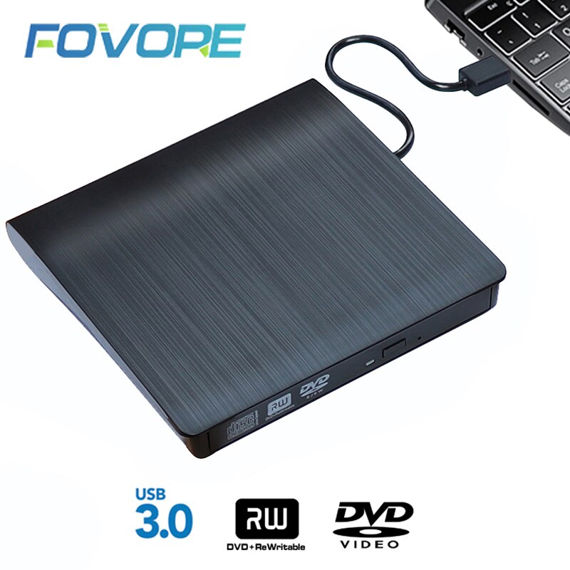 Zewnętrzny napęd DVD USB 3.0 zewnętrzna nagrywarka DVD pisarz czytelnik odtwarzacz DVD RW napęd CD na komputer stacjonarny robić laptopa