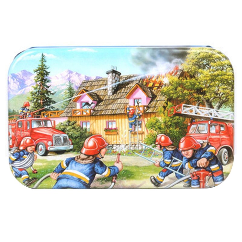 60 Pieces Wooden Puzzle Toys for Children Cartoon Animal Vehicle Wood Jigsaw Baby Montessori Educational Toy Kids Christmas: 347