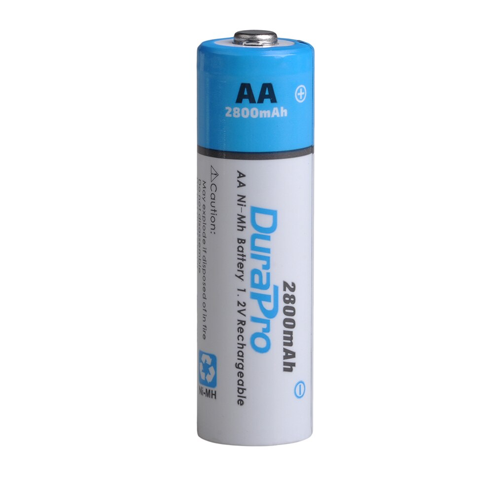 DuraPro 2800MAH AA or 1100mAH AAA Ni-MH Rechargeable Batteries for Camera, Calculator, MP3 Player ect