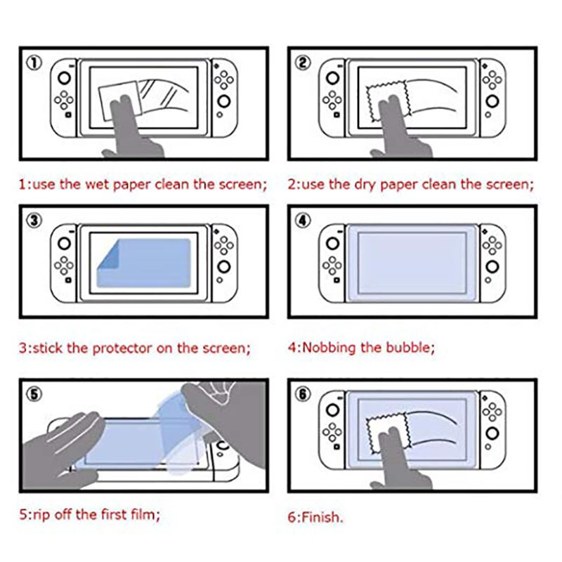 Protector de pantalla de vidrio templado para Nintendo Switch Lite, Protector de pantalla para Nintendo Switch, accesorios Mini