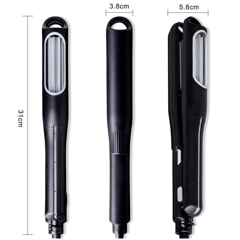 Automatic Crimping Hair Iron Volumizing Hair Crimper Hair Iron for Women Tourmaline Ceramic Rippled Barrels Auto Rotating Curler