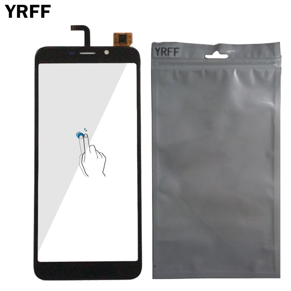 5,5 ''pantalla táctil para Homtom C2 digitalizador de pantalla táctil Homtom C2 Panel táctil lente de vidrio herramientas Protector película adhesiva