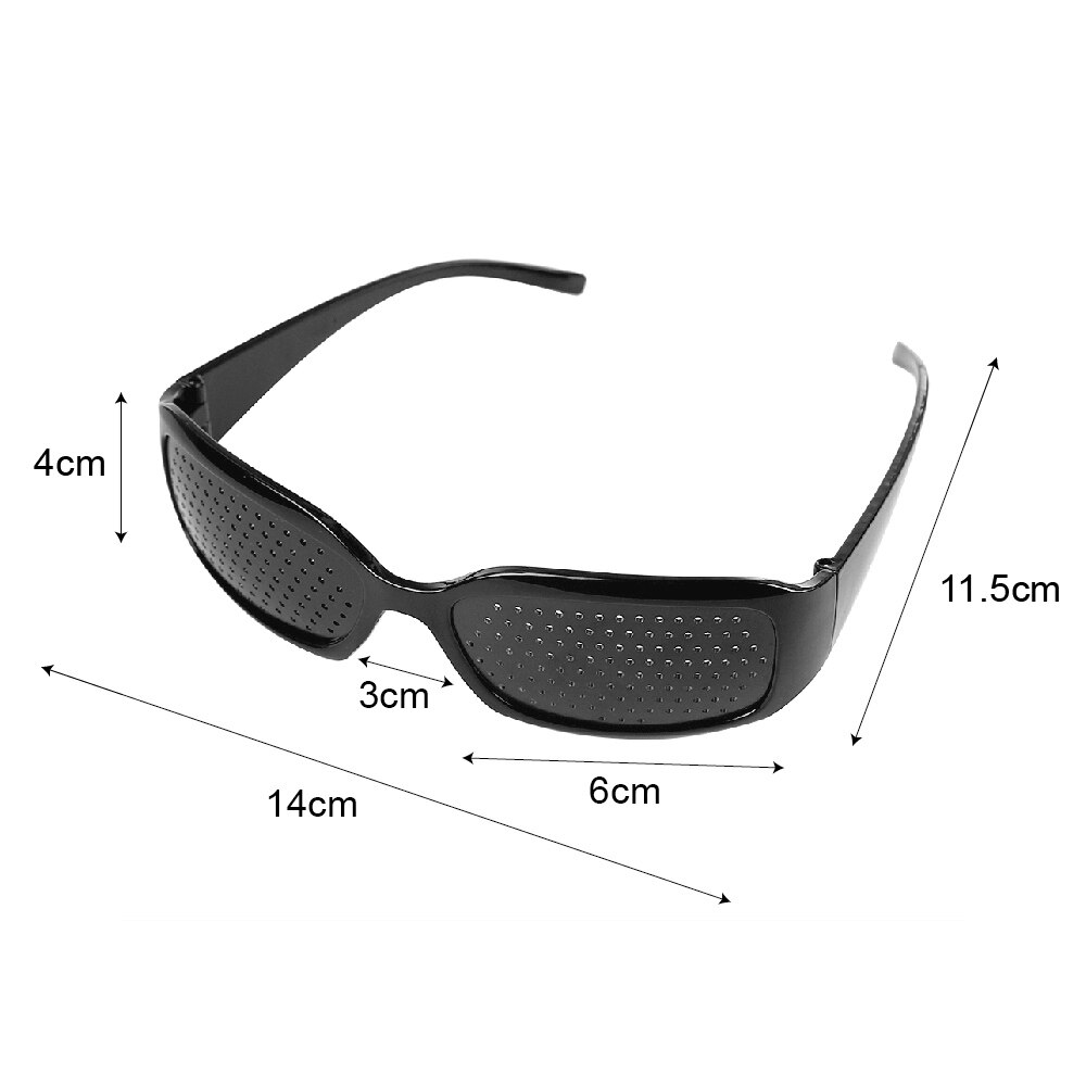 Leepee anti-træthed øjenbeskyttelsesbriller pinholes briller øjenøvelse briller syn forbedring motorcykel briller