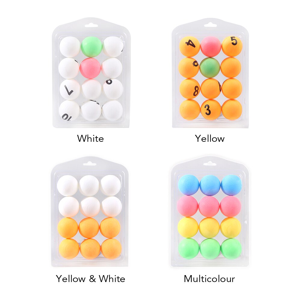 12 Pcs Colorful Ping Pong Balls Table Tennis Decor Balls Multi-functional Ping Pong Ball Amateur Training Balls Entertainment