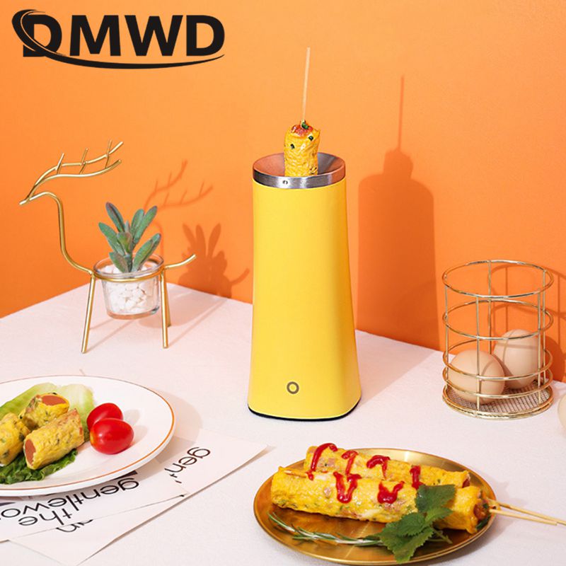 110V 220V Mini Egg Roll maker dog Grill Non-stick Coating Automatic Rising Omelette Sausage Baker Breakfast making Machine