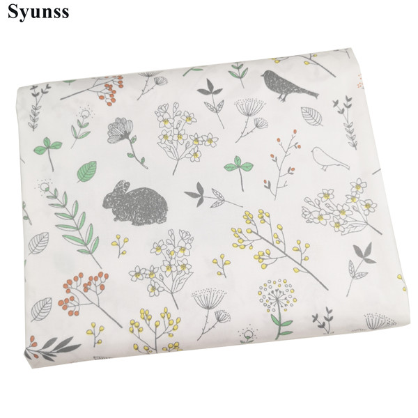 Syunss Mooie Wortel Gedrukt Katoen Stof voor Diy Patchwork Quilten Wiegen De Doek Kussens Deken Naaien Tissus: 1 / 160x50 CM