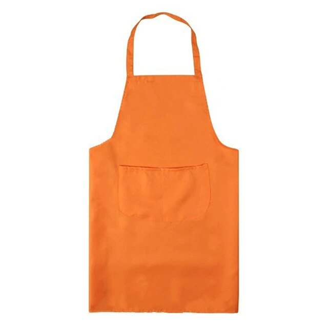 Mannen En Vrouwen Schorten Familie Keuken Chef Schort Restaurant Koken Bakken Jurk Mode Schort + Pocket 13 Kleuren optionele: Oranje