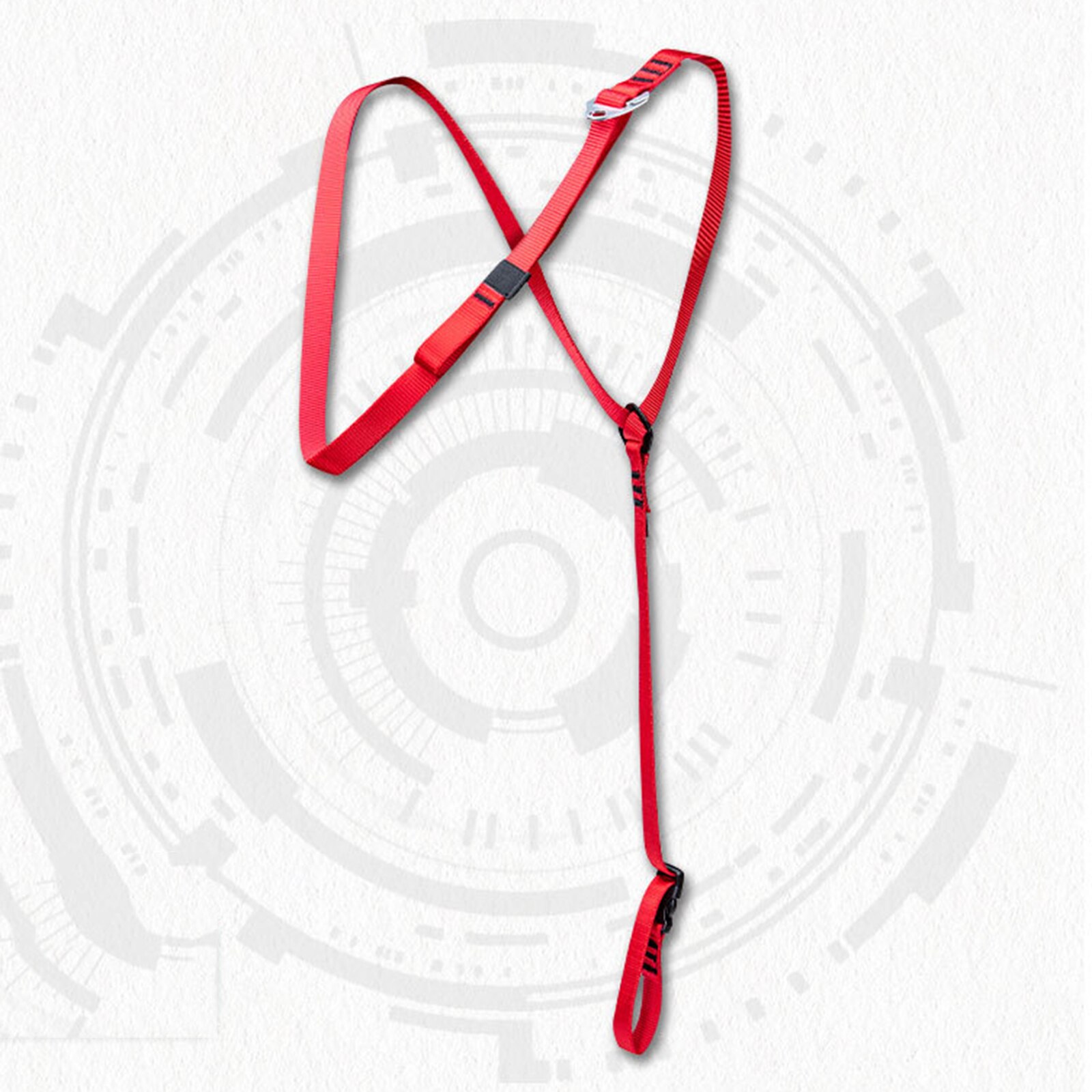 Lightweight Climbing Chest Ascender Caving Shoulder Strap Sling Webbing Adjustable Aerial Work Harness Device Equipment