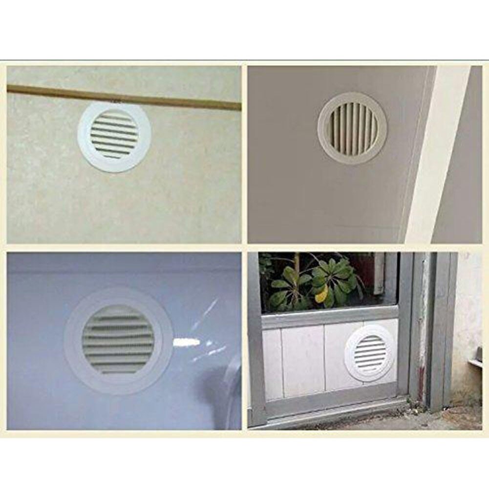 ABS 200mm Air Ventilation Cover Round Ducting Ceiling Hole Abs Air Vent Grille Louver For Bathroom Kitchen Office Ventilation
