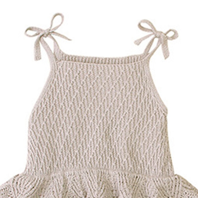 Humor Beer Baby Kleding Lente Herfst Baby Baby Meisje Breien Jumpsuit Solid Trui Romper Sling Mouwloze Outfit