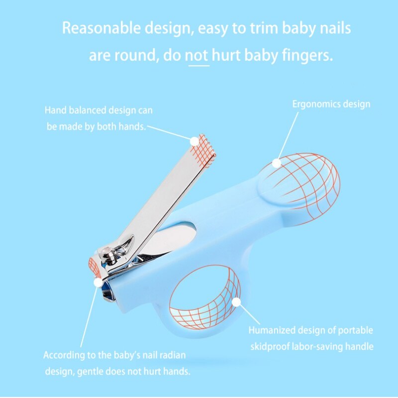 Baby Nagelknipper Baby Veiligheid Anti-vlees Nail Care Schaar Zuigeling Vinger Trimmer Schaar