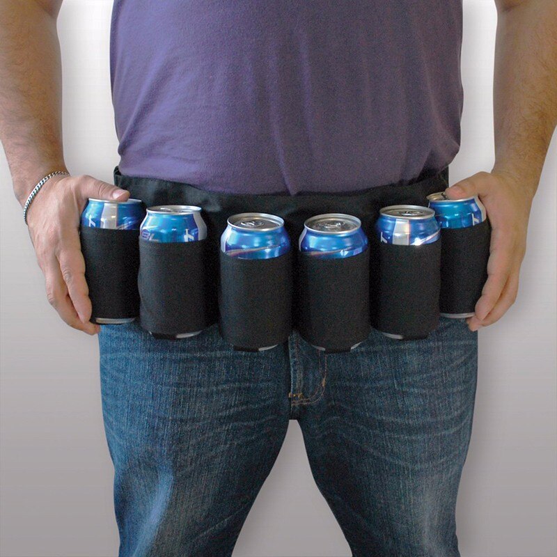 Outdoor Klimmen Camping Wandelen 6 Pack Holster Draagbare Fles Taille Bier Riem Bag Handige Wijn Flessen Drank Kan Houder