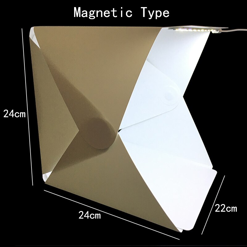 Kleine Grote Maat Folding Lightbox Fotografie Foto Studio Softbox Led Light Soft Box Foto Achtergrond Kit Light Box Knoptype: Standard Small
