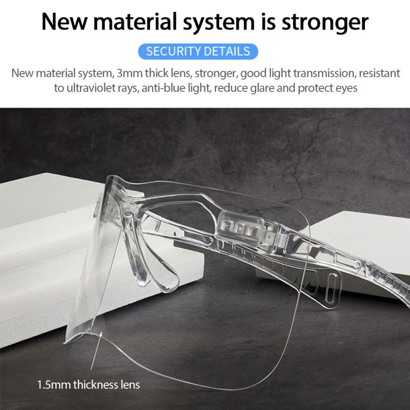 Anti UV Visor Wrap Shield Large Mirror Sun Glasses Half Face Shield Cover Sunscreen Guard Protector Outdoor Cycling Sunglasses