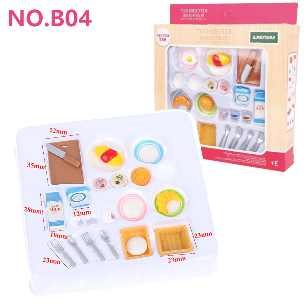 Miniature Furniture 1:12 Dollhouse Kitchen Livingroom Bedroom Set DIY Scene Doll Play Decoration Girl Toy House: Red