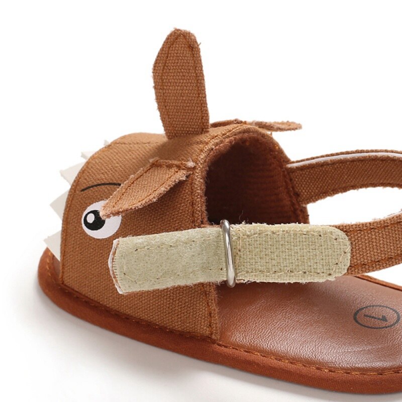 WEIXINBUY zapatos bonitos de verano para bebés, sandalias de algodón para niños, zapatillas para bebés, zapatos de cuna para niños con gancho de 0 a 18 meses, sandalias antideslizantes informales para bebés 3