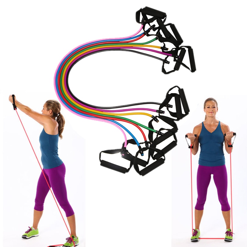 Elastische Yoga Pull Touw Fitness Resistance Bands Oefening Tubes Praktische Training Elastische Band Touw Yoga Workout Stretch band