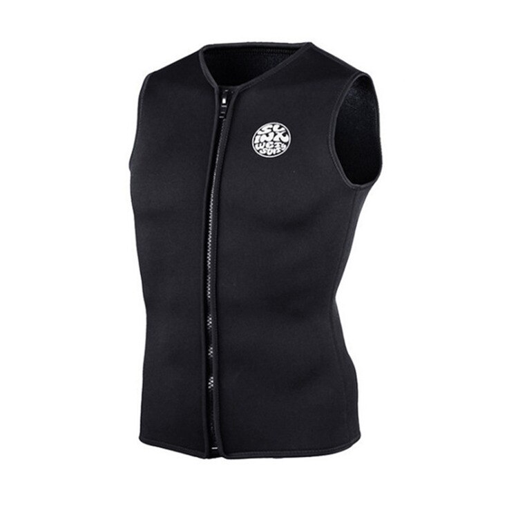 Muta da 3mm uomo donna gilet da sub in Neoprene pantaloncini pesi SLINX senza maniche Scuba costume da bagno Surf pesca kayak gilet: 3mm Vest / XL