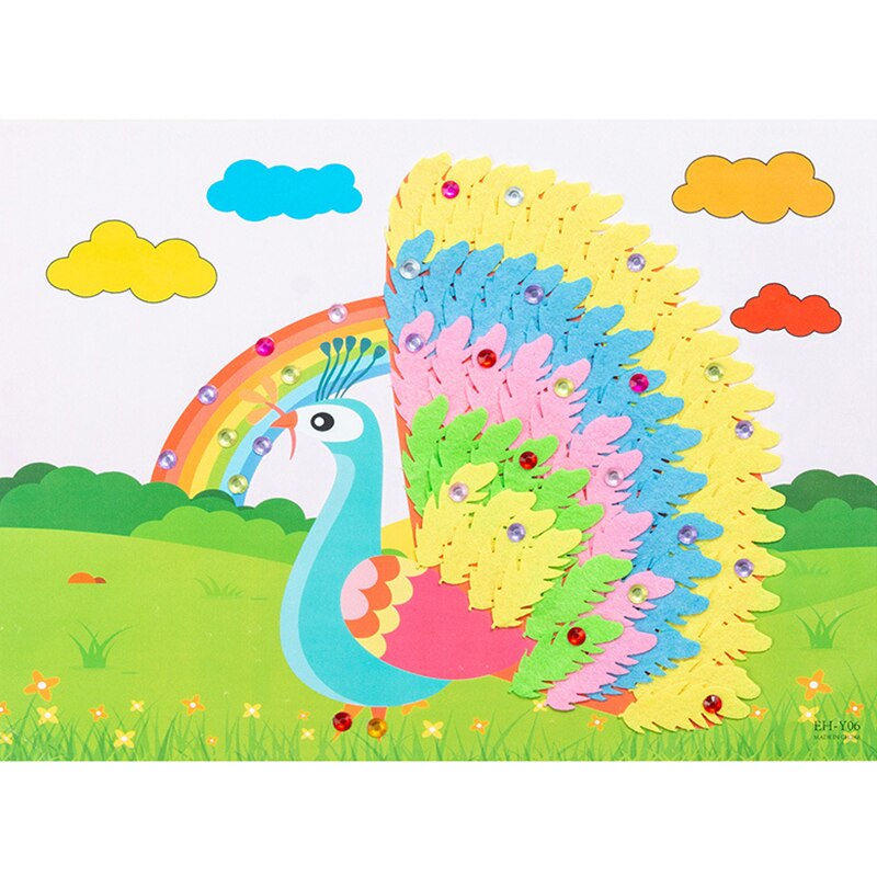 2 pz/lotto adesivi stereoscopici 3D pasta fatta a mano scuola materna creatività Non tessuta cervello gioco apprendimento educazione artigianato giocattoli