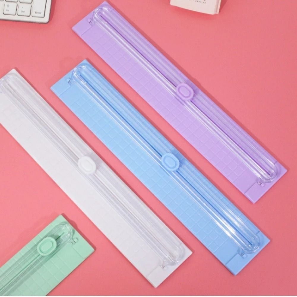 Narzędzie robić scrapbookingu Papier Kartka Papier fotograficzny Nożyk Przenośny Papier robić rękodzieła Trymer DIY Bezpieczne narzędzie robić cięcia papieru Laminator