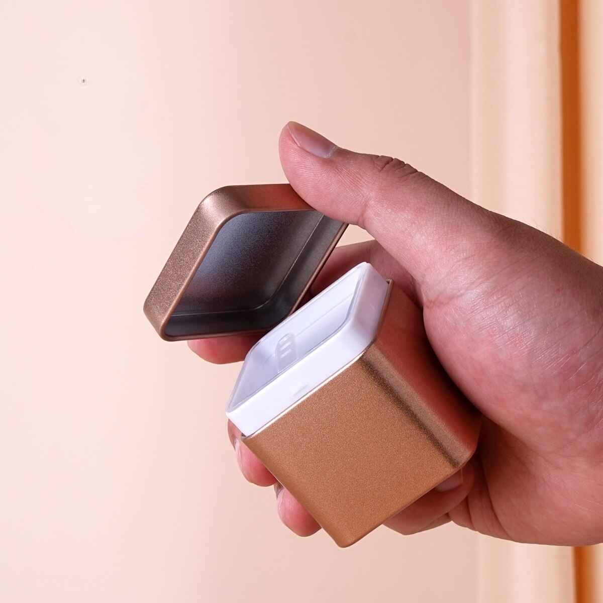 Sealed Black Tea Green Tea Packaging Box Flower Tea Cans Square Candy Cans Portable Household Storage Boxes