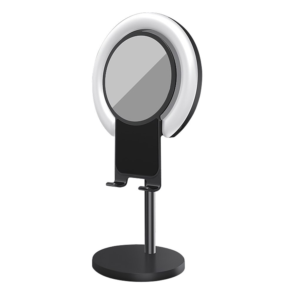 LED Ring Light Makeup Lighting with Stand Big Mirror and Cellphone Holder Soft Beauty Light Effect Ringlight for Video Live: Blue