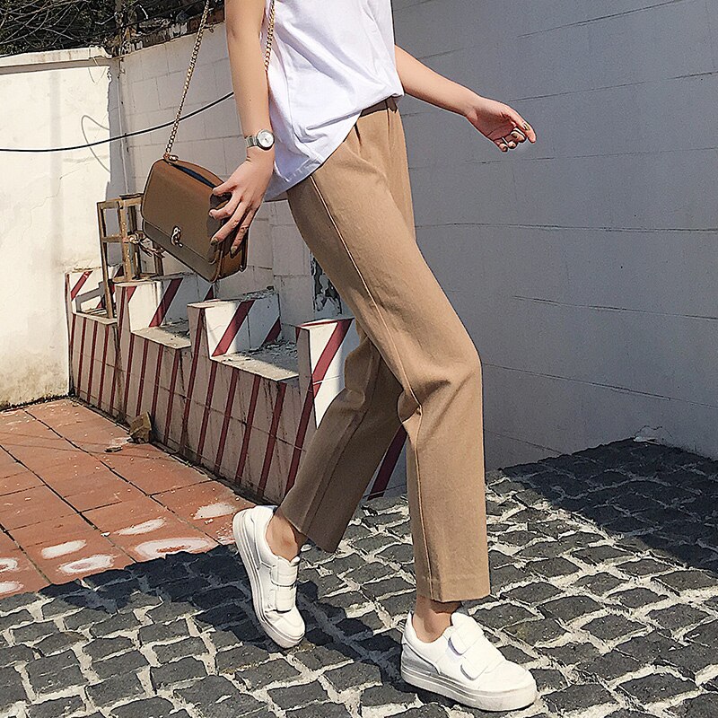 Zwangere Mode Jumpsuit Stretch Zwangerschap Broek Sport Broek Casual Broek Vrouwen Zwangerschap Kleding Moederschap Kleding: Khaki / L