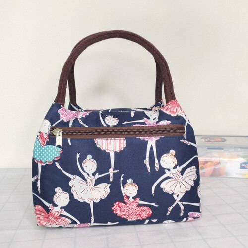 Lunch Box Portable Functional Pattern Cooler Portable Insulated Canvas Lunch Bag Thermal Food Picnic Lunch Bags For Women Kids: baolan