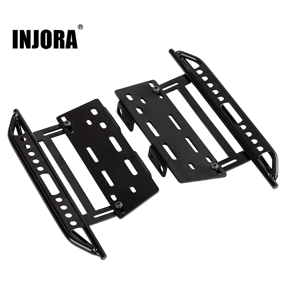 INJORA Rock Sliders Metal Pedal Upgrade Part dla 1:10 RC Crawler Car Axial SCX10 SCX10 II 90046