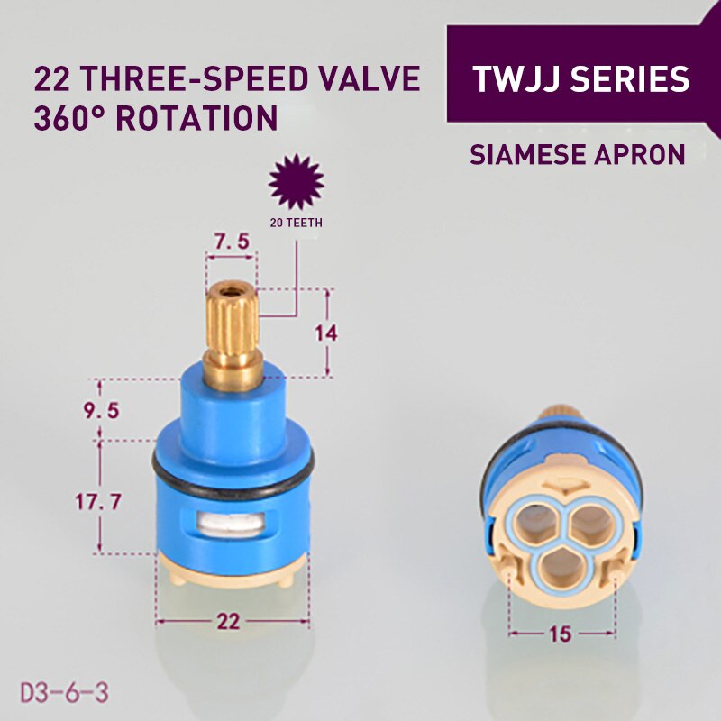Water Separator Ventiel Badkamer Douche Accessoires Douche Mengkraan Drie-Speed Switching Regulator Keramische Schakelaar: 5