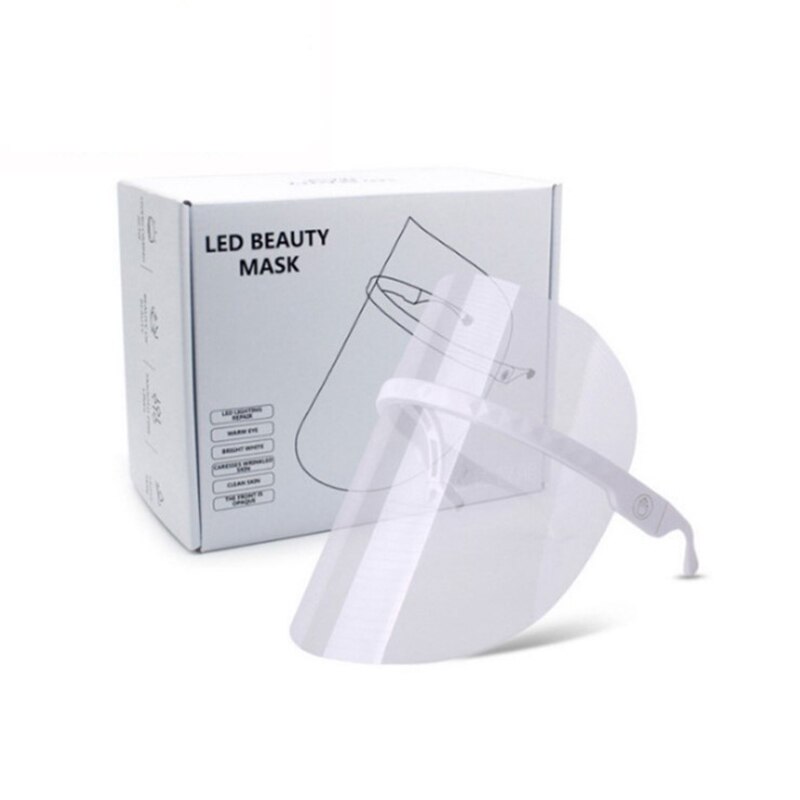 Women Home LED Photon Transparent Mask Red Blue Orange IPL Beauty Instrument Phototherapy Facial Beauty Charge Or Plug In Style