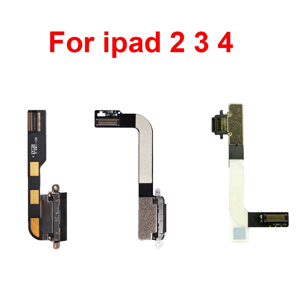 1Pcs Usb Poort Opladen Connector Dock Charger Data Flex Voor Ipad 2 3 4 A1395 A1396 A1397 A1416 A1430 a1403 A1458 A1459 A1460