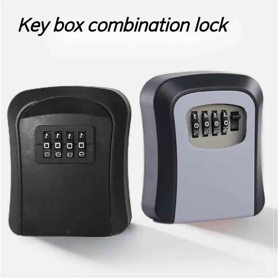 Key Keeper Combinatieslot Wandmontage Waterdicht 4-cijferig wachtwoorden 5-sleutels opbergdoos Eenvoudig te bevestigen Kluis voor thuis of op kantoor