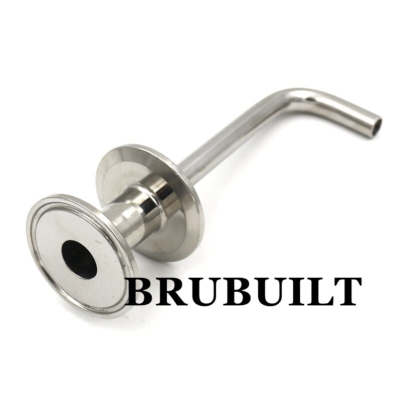 1.5 "Tri Clamp Dip Tube - 90 Graden Bocht Bocht 304 Sanitaire Tri-Klaver Fittings Connectors Home Brew