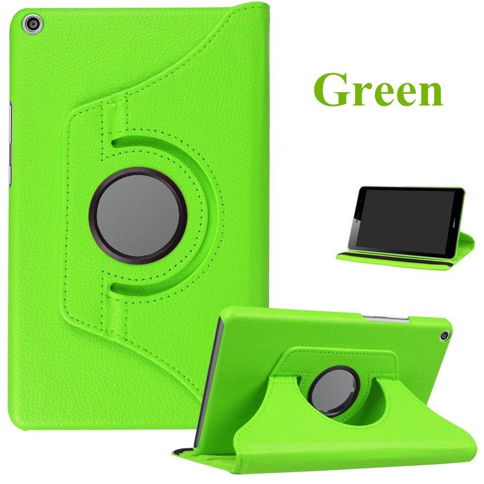 Magnetyczny futerał MediaPad T3 8.0 Folio Pu skórzany pokrowiec do Huawei MediaPad T3 8.0 KOB-L09 /W09 Filip stojak inteligentny Tablet Capa przypadki: Green