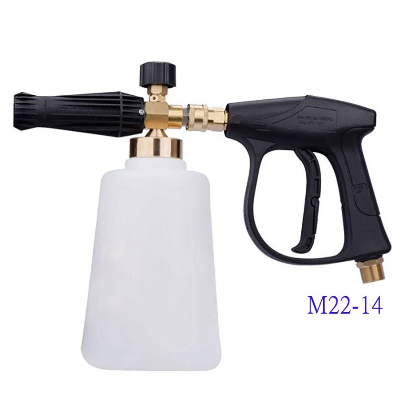 2l pistolets de nettoyage à pression, lance à mousse pour neige, canon à mousse, jet de lavage à dégagement rapide avec buses de pulvérisation pour karcher/bosch/lavor 4000 psi: Rose