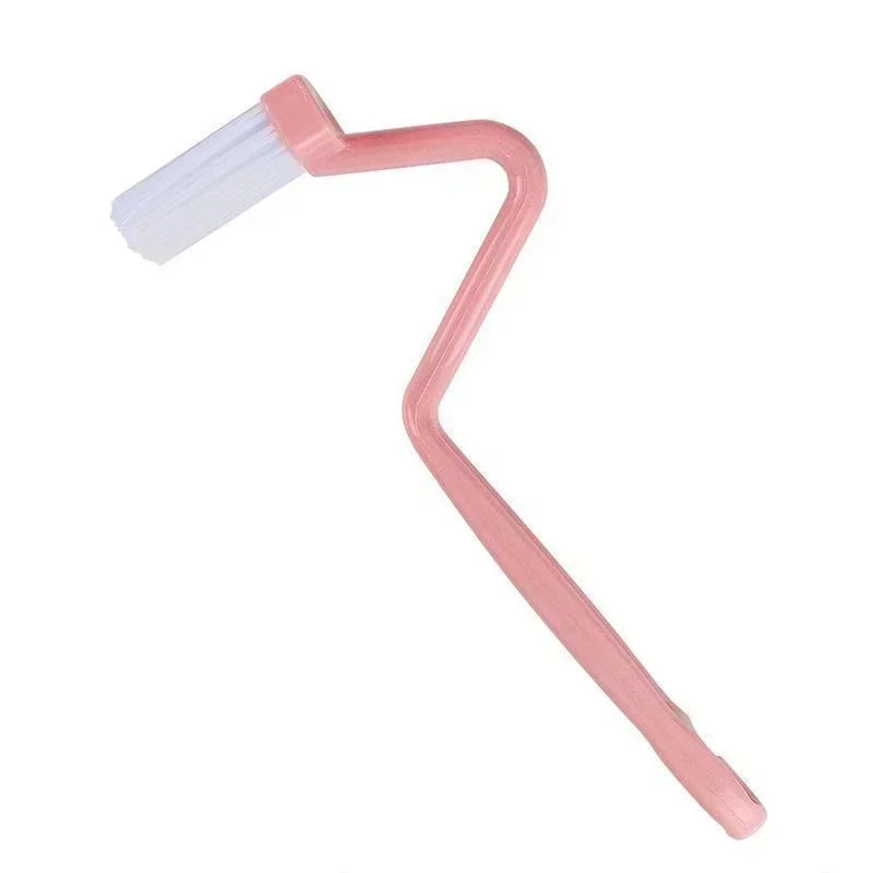 Brosse de toilette incurvée à Long manche, brosses de nettoyage de toilettes, outils de nettoyage en profondeur domestique, accessoires de salle de bains 1/2/3 pièces: Rose